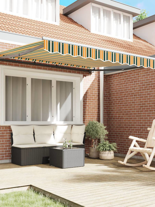 vidaXL Cort Terasă Verde x2.5m