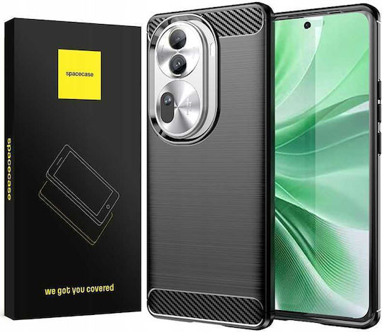 Spacecase Carbon Back Cover Μαύρο (Oppo Reno 11 5G)
