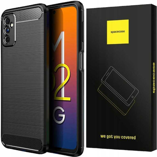 Spacecase Carbon Back Cover Σιλικόνης Μαύρο (Galaxy M52)