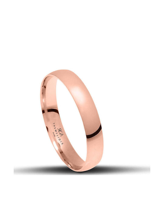 Themelidis Jewels Σετ Βέρες από Ροζ Χρυσό 14Κ
