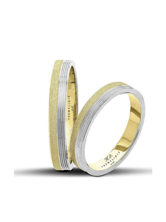 Themelidis Jewels Σετ Βέρες Δίχρωμες 14Κ