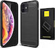 Spacecase Carbon Back Cover Μαύρο (iPhone 12 / 12 Pro)