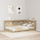 vidaXL Wooden Bed Headboard Beige 120x76.5cm