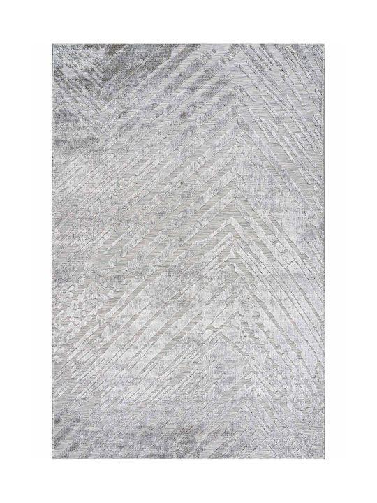 Madi Phantom Scratches Rug Rectangular Grey