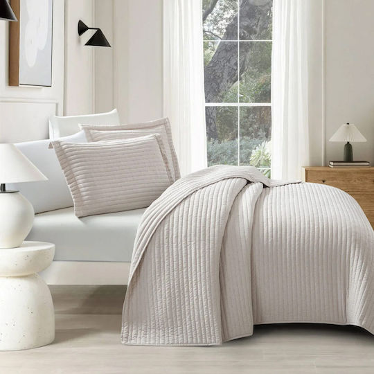Liolios Home Coverlet Queen Size Beige 220x240cm