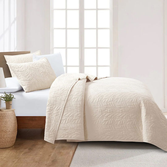 Liolios Home Fiona Κουβερλί King Size Beige 260x240cm