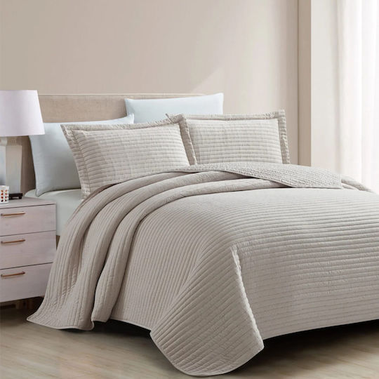 Liolios Home Σετ Μαξιλαροθήκες Light Beige 50x70εκ.