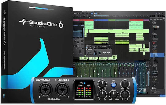 Presonus 24c Εξωτερική Επαγγελματική Κάρτα Ήχου με Σύνδεση USB