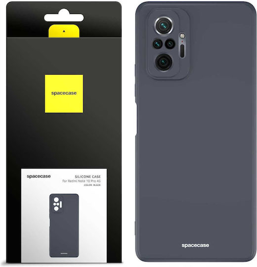 Spacecase Back Cover Σιλικόνης Μαύρο (Redmi Note 10 Pro)