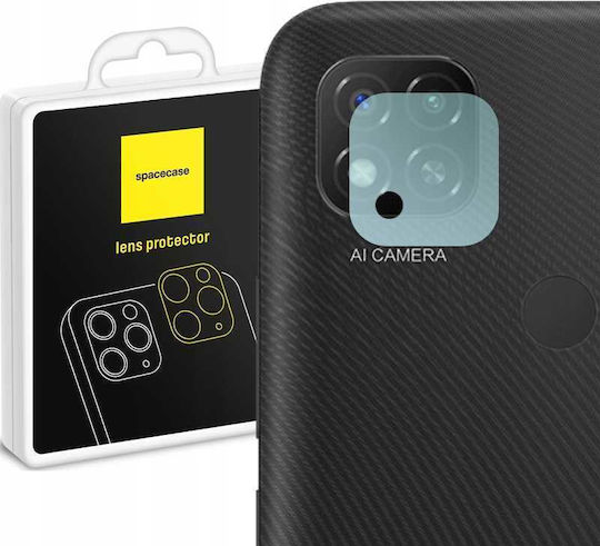 Spacecase Redmi 9C, Redmi 10A Kamera Schutz Gehärtetes Glas Transparent