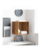 Wall Shelf Old Wood 37x37x37cm