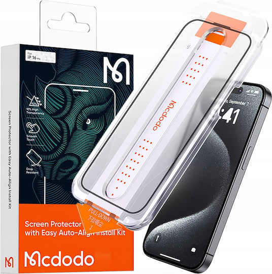 Mcdodo Закалено стъкло (iPhone 16)