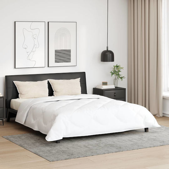 vidaXL Kingsize-Hoteldecke Weiß 260x220cm 3Stück