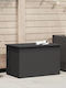 vidaXL Cutie de depozitare pentru exterior Metalic Negru L80xW50.5xH50buc