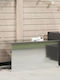 vidaXL vidaXL Outdoor Storage Box Metal 220L Grey M100xP50.5xH50cm