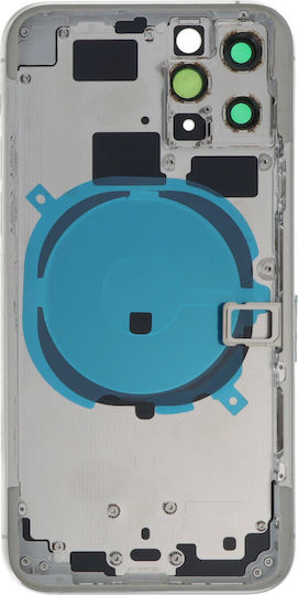 Apple iPhone 11 Pro Cadru Mijloc Ușă Baterie Rama Spate + Piese Mici Logo Alb Oem