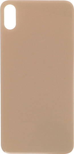Apple Iphone Xs Max Battery Door Adhesive Large Hole Version Gold Logo Oem