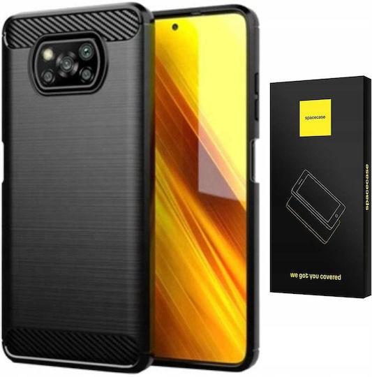 Spacecase Силиконова Задна Корица Черен (Poco X3 NFC / X3 Pro)