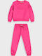 Kids Sweatpants Set Fuchsia 2pcs