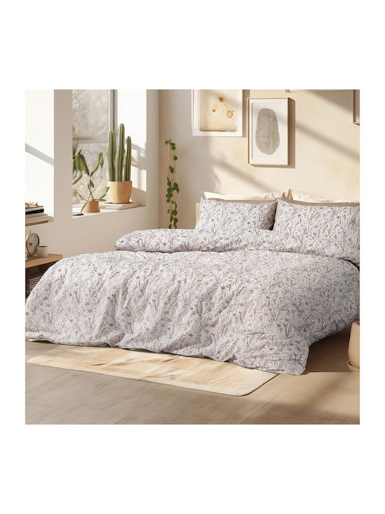 Beauty Home Sienna Art 12254 Σετ Σεντόνια Υπέρδιπλα 230x260εκ. Μπέζ (4τμχ)