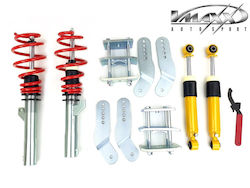 Einstellbare Aufhängung Für Höhenverstellung Härte V-maxx Volkswagen Caddy III Life 50mm 4 Stück 70 Volkswagen 22-50