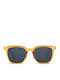 Smooder Unisex Sonnenbrille mit Gelb Kunststoff Gestell und Gray Linse KKS06