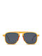 Smooder Unisex Sonnenbrille mit Gold Metall Gestell und Gray Linse KAS06
