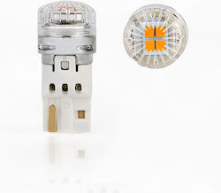 LED Car Lamps T10 4 SMD 12-30V 75lm Canbus Orange 2 Pieces 14681