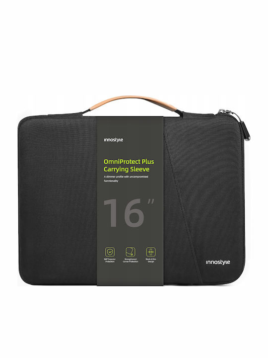 Innostyle Wasserdicht Tasche Fall für Laptop 16" in Schwarz Farbe S211BLK-16