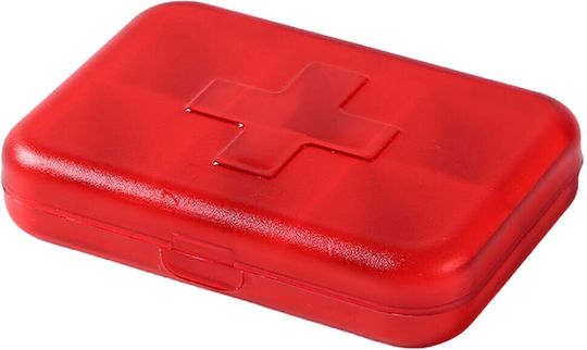 Square Organizer Medicines Vitamins Supplements Pufo Medicine 9 Cm Red