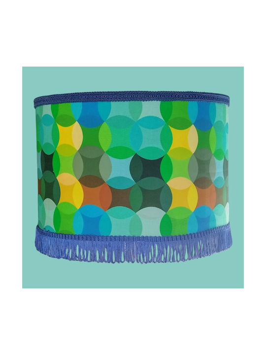 Oxygen Neon Blau Circles Deckenleuchte Blau mit Lampenbirnensockel E27 35x20cm