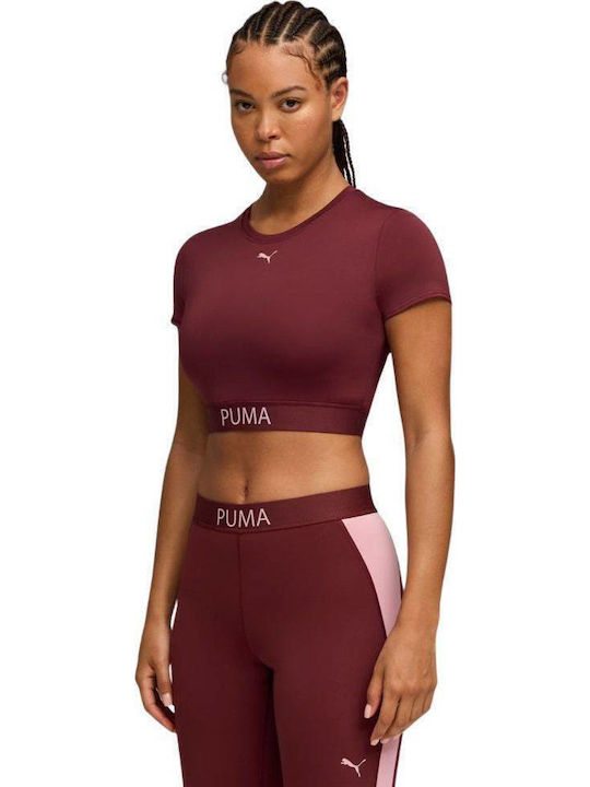 PUMA T-Shirt Μπορντό