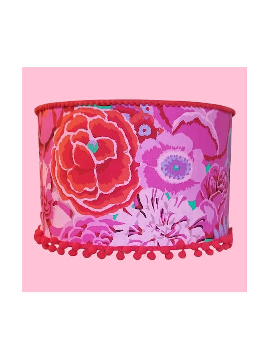 Oxygen Kids Single Ceiling Light E27 Pink 35x20cm