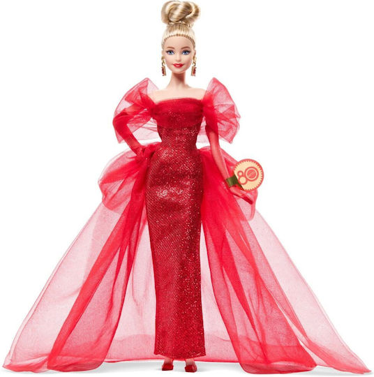 Barbie Signature, 80th Anniversary Blonde Колекционерска Кукла за 3+ години+ години