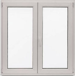 Ανοιγόμενο Παράθυρο PVC Π100xΥ100cm