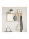 Eingangsmöbel mit Spiegel & Garderobe Sonoma Oak 85x10x45cm