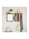 Eingangsmöbel mit Spiegel & Garderobe Παλαιό Ξύλο 85x10x45cm