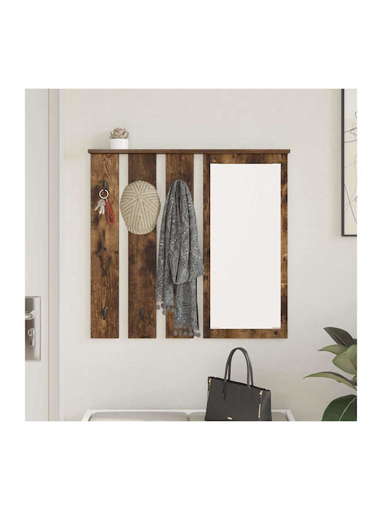 Eingangsmöbel mit Spiegel & Garderobe Smoked Oa...