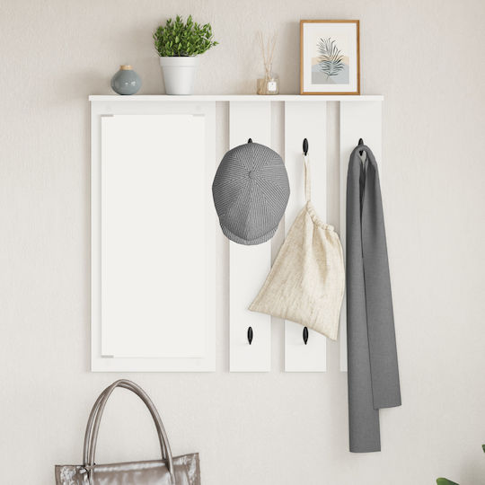 Entrance Furniture with Mirror & Hanger 84x10x80 cm