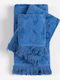 Silk Fashion Bath Towel Alicia 40x60cm Cobalt Weight 520gsm