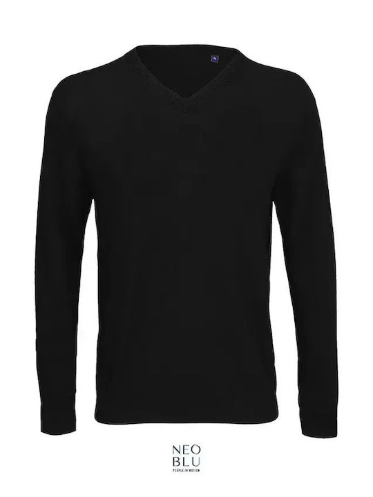 Neoblu Men's Long Sleeve Promotional T-Shirt Deep Black