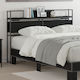 vidaXL Wooden Bed Headboard Black Oak 150cm