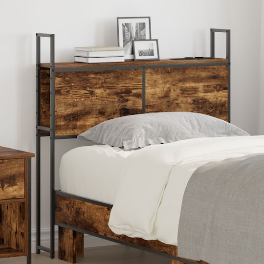vidaXL Wooden Bed Headboard Smoky Oak 80cm
