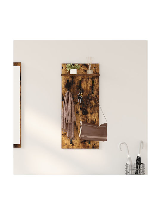 vidaXL Wooden Wall Hanger Brown 90x10x40cm 1pc
