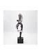 Mann Figur aus Polyresin Gold Silber 9x6,5x39cm