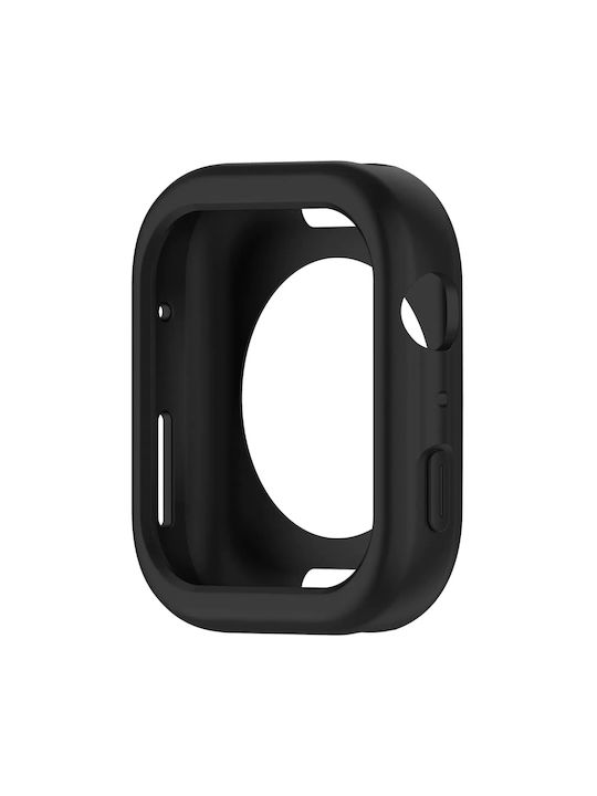 Hurtel Θήκη Σιλικόνης σε Μαύρο χρώμα για Apple Watch Series 7, 8, 9