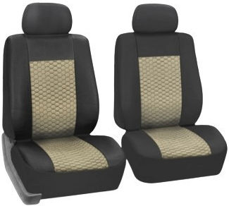 1+1 Upholstery Front Seats Van Beige Color Leather Center