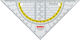 Brunnen Geometrisches Dreieck Kunststoff Transparent 16cm