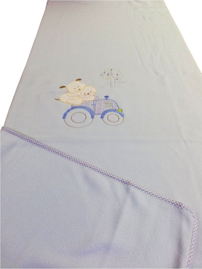 Klotsotiras Κουβέρτα Κούνιας Fleece Γαλάζια