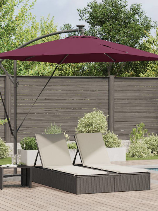 Hanging Aluminum Burgundy Garden & Terrace Para...